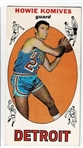 1969 Topps Basketball #71 Howie Komives - Detroit Pistons